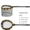 27-Inch Black Pole Fishing Landing Net – for Bass, Trout,