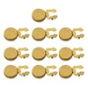 LUOFENG 10 Pieces Brass Round Cufflinks Wedding Formal Shirts Formal