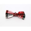 Pet Guard Dog Boutique Alfies Plaid Bow Tie, Medium, Red