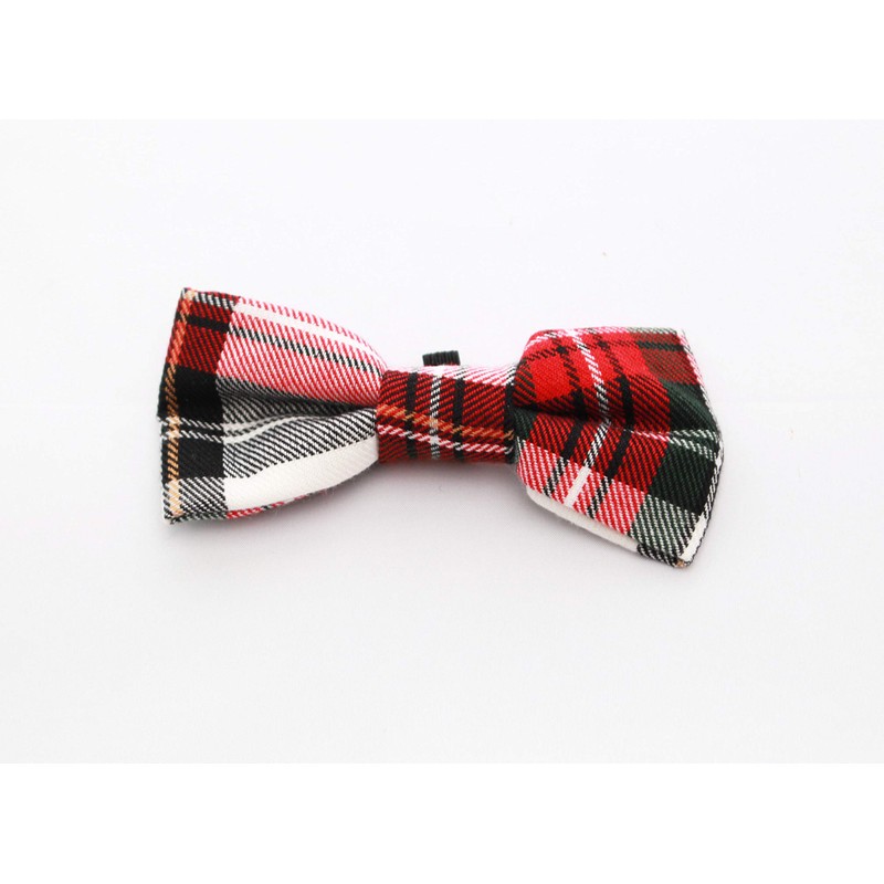 Pet Guard Dog Boutique Alfies Plaid Bow Tie, Medium, Red
