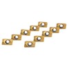 Accusize Industrial Tools APKT1604 TiN Coated Carbide Inserts for Machining