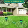 Solar Ultrasonic Pest Repellent for Yard, 4 Pack Deterrent for