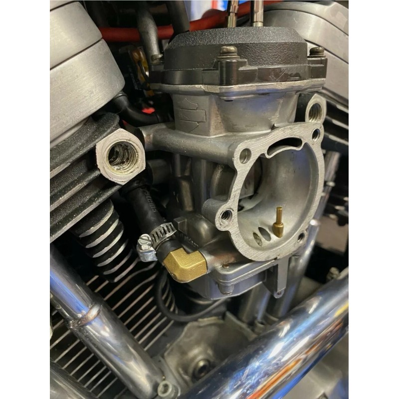 Aftermarket Fuel Inlet Fitting Kit Keihin CV Harley-Davidso