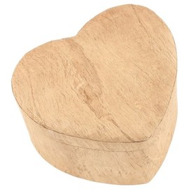 Silverlight Urns Woodgrain Earthurn Heart Biodegradable Urn, Wood and Paper Eco Urn for Ashes, Adult Sized Heart Shaped Urn