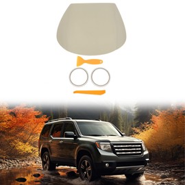 KUAFU Center Console Armrest Cover Compatible with 2009-2015 Honda Pilot Console Lid Cover Pad Replacement PVC - Gray