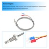 QUARKZMAN Thermocouple Temperature Sensor M6 Screw 2000 mm L Temperature