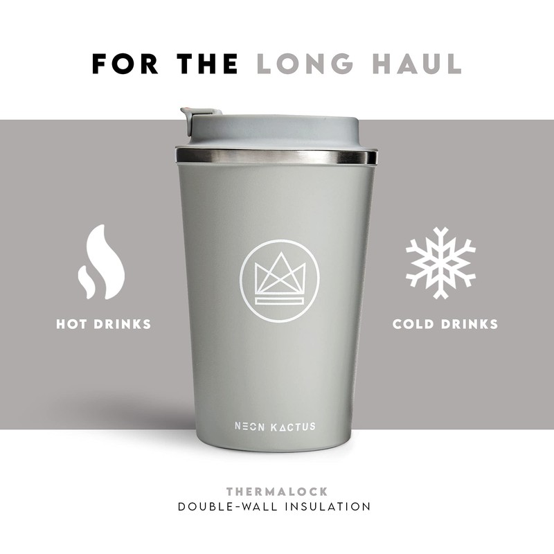 Neon Kactus Insulated Coffee Cup | Travel Cup | Double