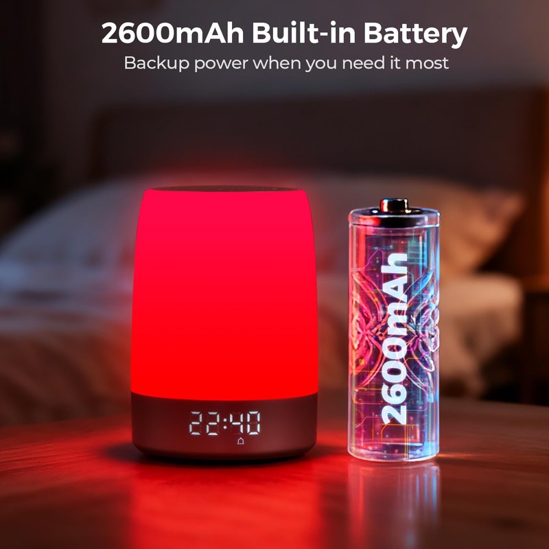 Red Light for Sleep, App Control, 32 Sounds, 7 Alarms,