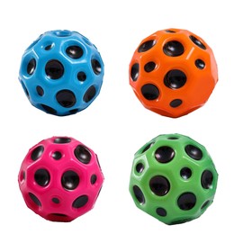 Tendry Extreme High Bouncing Ball Moon Shape for Kids of All Ages, Improve Hand-Eye Coordination, Easy to Grip and Catch by Athletes as a Sport Training Balls (4 Pcs)