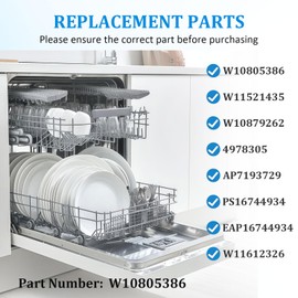 Dishwasher Wash Water Circulation Pump W11612326 W10879262 W10805386 PS16744934 W11521435 AP7193729 for Whirlpool, Sears Kenmore, Amana, Maytag, and Other Top Brands