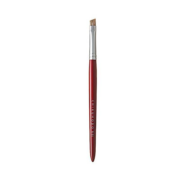 CHIKUHODO Kumano Brush (Cosmetic Brush), Chikhodo, Regular Series, Eyebrow Brush, Water Badger RR-B1, Red Line, Makeup Brush, 1 Piece (1 x 1)