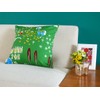 MOOMIN Tribute Works Throw Pillow Case 45x45 I'm Here Green