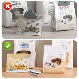 Portable Mini Foil Sealer, 2 in 1 Heat Sealing and Cutting, Mini Bag Sealer for Plastic Bags, Food Storage