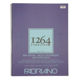 Fabriano 1264 Mixed Media Pad, 18 x 24, White