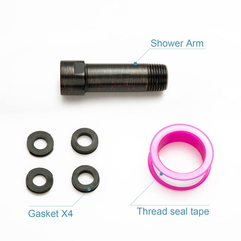 OFFO Shower Head Extension Arm 3 Inches, Oil Rubbed Bronze