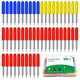 Hadwoer - 50 cuchillas de corte de repuesto para Cricut Explore Air 2/Air 3/Maker/Maker 3, incluye 10 cuchillas de punta fina, 30 cuchillas estándar y 10 cuchillas de punta profunda (multicolor)