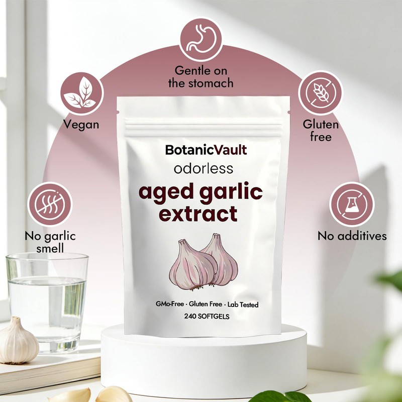 Botanic Vault Aged Garlic Extract | Antioxidant Support for Heart
