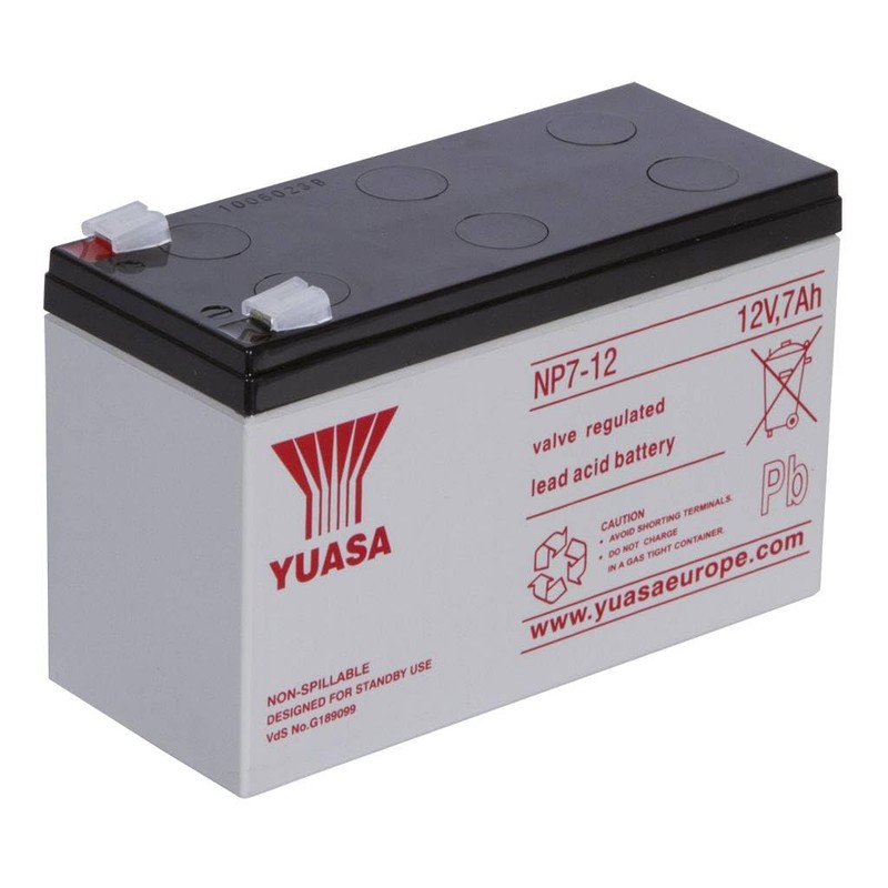 Yuasa - NP7-12 AGM S65-12V 7.0Ah - Sealed Lead Acid