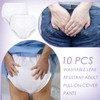 Weewooday 10 Pcs Adult Plastic Pants, X-Large, White, Waterproof Incontinence