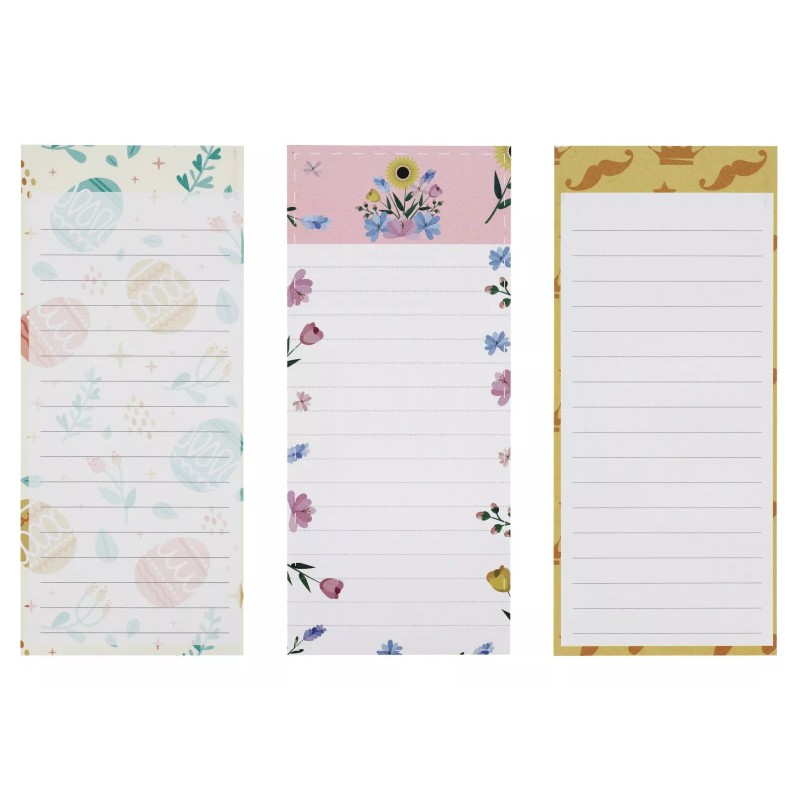 Creative Hobbies 12-Pack Monthly Magnetic Notepads - Vibrant Seasonal Designs