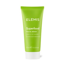 ELEMIS Superfood Facial Wash, 30ml – Revitalizing Daily Prebiotic Gel Wash, Gently Cleanse, Nourish & Balance Skin for Glowing Complexion, Hydrating Facial Cleanser to Remove Grime