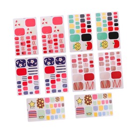 Healeved Waterproof Toenail Stickers 10 Pack Nail Art Supplies for Women Assorted Patterns