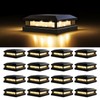 Solar Post Cap Lights Outdoor 16 Packs for 4x4 5x5