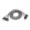 RECOIL RCI49 100% Oxygen Free Copper 4-Channel RCA Audio Cable,