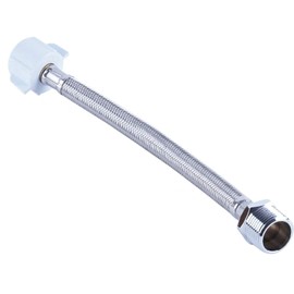 Axiomdeals 16" Hose Length 7/8" Male to 7/8" Female - Toilet Supply Hose Extension - Bidet Extension , Flexible Stainless Steel, Stops Leaking of Bidet Sprayer T Adapter Connection to Toilet Tank, Extension to Supply Line Ballcock Pipe of Toilet Tank Thr