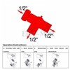 SEAFRONT 3 Way Shower Head Diverter Valve Adjustable Showerhead Bracket