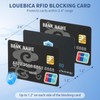 LOUEBICA 4 Pack RFID Blocking Card, Contactless NFC Debit Credit