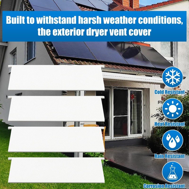 Dryer Exhaust Vent Cover Panel Replacements for 4 inch Outdoor