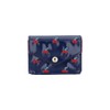 FLOWERING GWT0002-NV Flower Ring Mini Wallet Cherry Navy