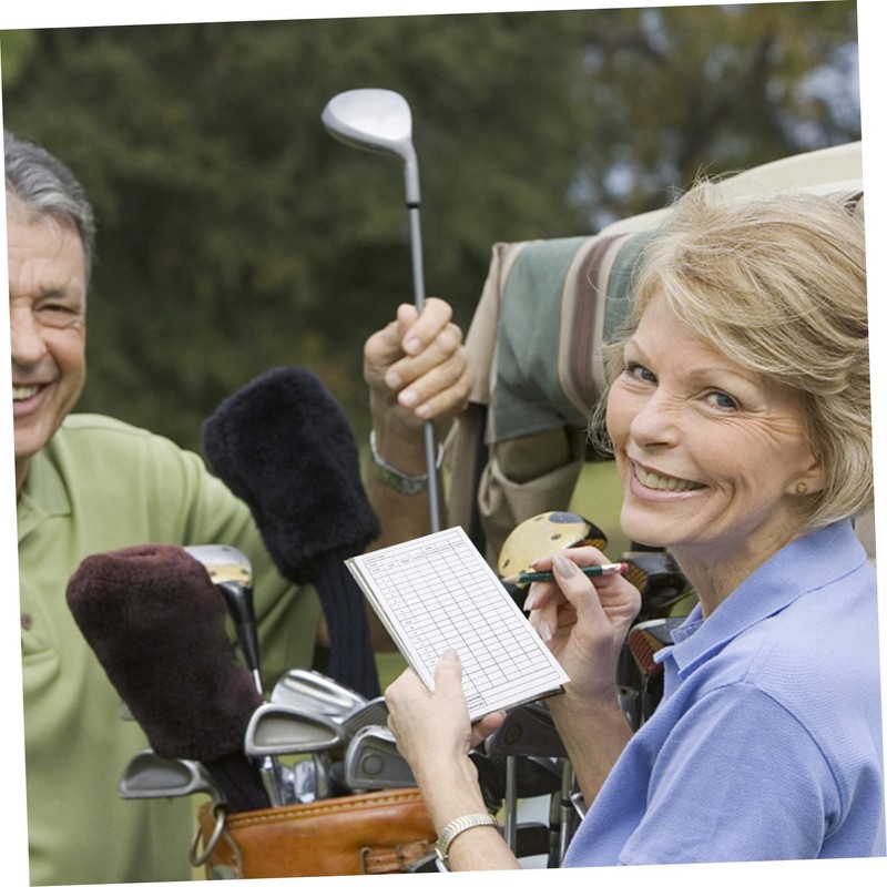 Totority 12pcs Golf Scorecard Training Aid for Golfing Gifts Record