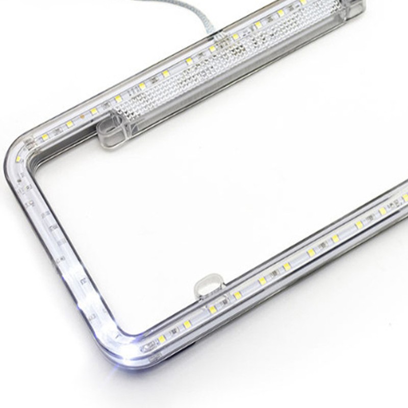 License Plate Frame Light LED Plate Holder Bracket 6W 12V
