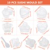 Prebarfun 10 PCS Onigiri Mould, Sushi Making Kit, Rice Ball