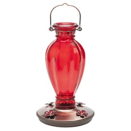Perky Pet 8133-2 Daisy Vase Vintage Glass Hummingbird Feeder