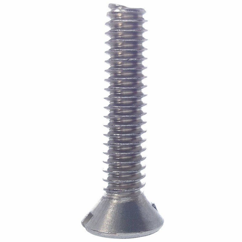 10-32 x 3/8" Oval Head Machine Screws, Slotted Drive, Stainless