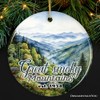 Artistic Great Smoky Mountains Ornament, Ceramic Tennessee Travel Souvenir and