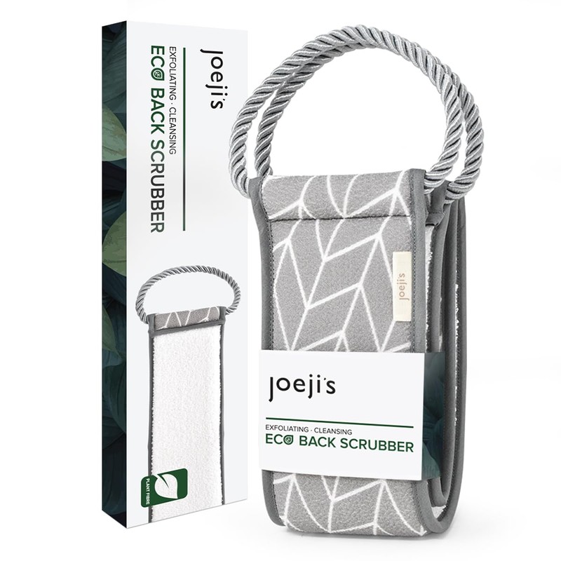 Joejis Back Scrubber for Shower - Eco-Friendly Natural Plant Fibre