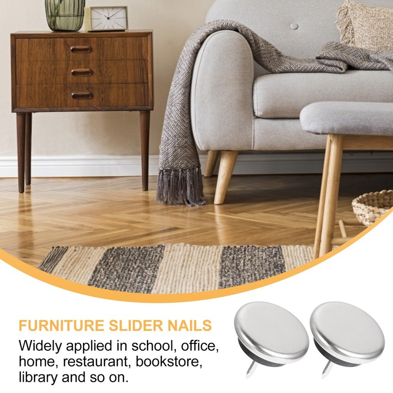 DOITOOL 20pcs Spike Table Levelers Sofa Slider Iron Floor Protectors