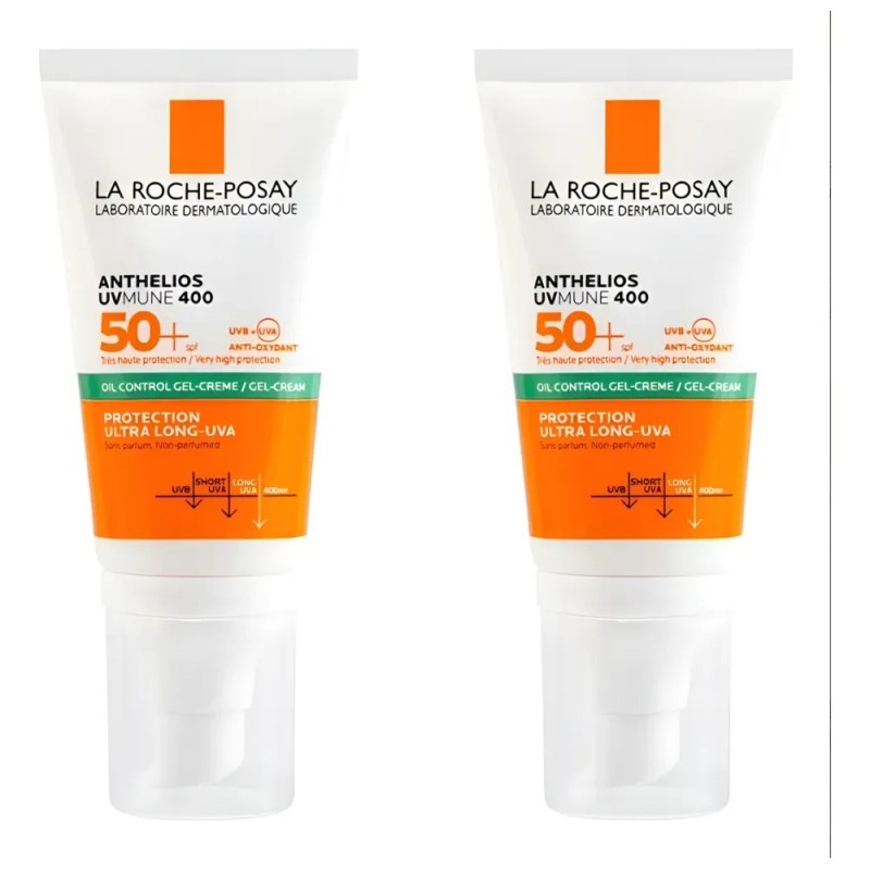 2pc Protector Solar Anthelios Fps50+ Gel Cream 50 Ml