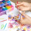 Inscraft 17500+ Rubber Loom Bands with 3 Layer Pink Container,