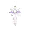 Tierra Zen Large Crystal Guardian Angel - Light Amethyst -