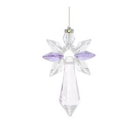 Tierra Zen Large Crystal Guardian Angel - Light Amethyst - June