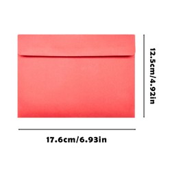 Hoshisea Pack of 30 Square Envelopes, Wedding Envelopes, Colourful Gift Cards, Envelopes, for Greeting Cards, Postcards, Invitations (Red)