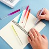 Andibro 6 Pieces Colourful Transparent Ruler, Cube Acrylic Ruler Set,