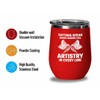 Tattoo Artist Red Edition Wine Tumbler 12oz - Tattoos speak
