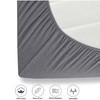 Oxford Homeware Grey Double Fitted Sheet – 30 Cm Extra
