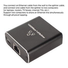 Yoidesu ETAP-2003 10/100/1000Base T Gigabit Ethernet Network TAP, Powerful Aluminum Alloy Ethernet Splitter, Supports 1000Mbps, Simultaneous Internet Access for PCs and Laptops